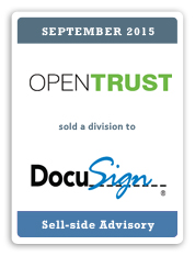 Financière Cambon advised OpenTrust in the sale of its Digital Signature business to DocuSign